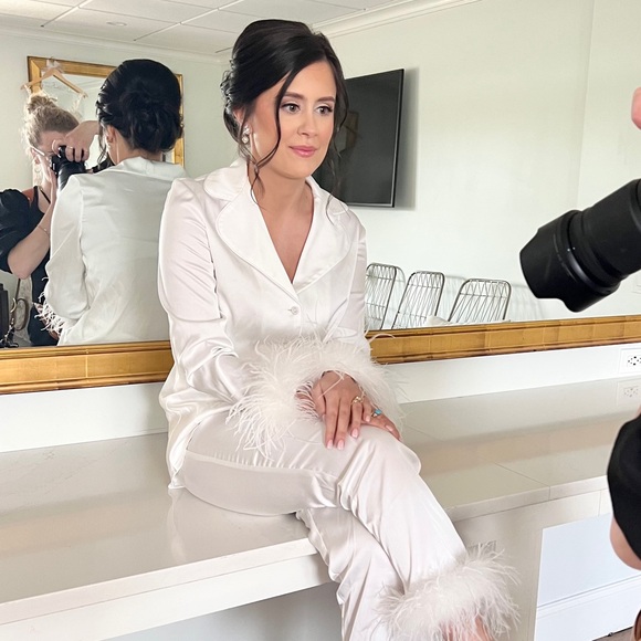 Nadine Merabi Darcie White Pajamas - Picture 3 of 5